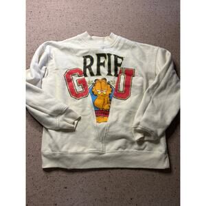 Garfield Sweatshirt Women's Small Fun Cartoon